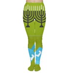 colorblock green hanukkah Tights