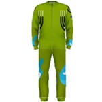 colorblock green hanukkah OnePiece Jumpsuit (Men)