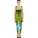 colorblock green hanukkah One Piece Catsuit