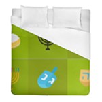 colorblock green hanukkah Duvet Cover (Full/ Double Size)