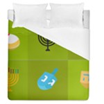 colorblock green hanukkah Duvet Cover (Queen Size)