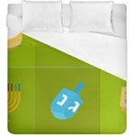 colorblock green hanukkah Duvet Cover (King Size)