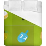 colorblock green hanukkah Duvet Cover (California King Size)