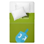 colorblock green hanukkah Duvet Cover Double Side (Single Size)