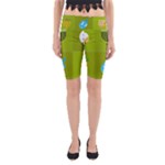 colorblock green hanukkah Yoga Cropped Leggings