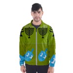 colorblock green hanukkah Windbreaker (Men)