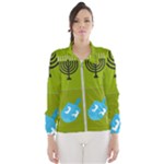 colorblock green hanukkah Windbreaker (Women)