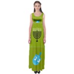 colorblock green hanukkah Empire Waist Maxi Dress