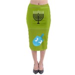 colorblock green hanukkah Midi Pencil Skirt