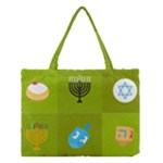 colorblock green hanukkah Medium Tote Bag