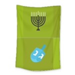 colorblock green hanukkah Small Tapestry