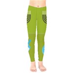 colorblock green hanukkah Kids  Legging