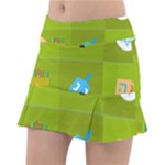 colorblock green hanukkah Tennis Skirt