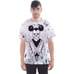 White & Gray Scary Mouse Costume Men s Sports Mesh Tee