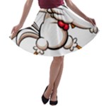 Dabbing Chicken A-line Skater Skirt