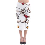 Dabbing Chicken Midi Pencil Skirt