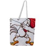 Dabbing Chicken Full Print Rope Handle Tote (Large)