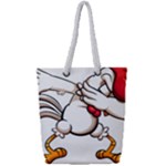 Dabbing Chicken Full Print Rope Handle Tote (Small)