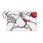 Dabbing Chicken Canvas Cosmetic Bag (Medium)