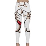 Dabbing Chicken Lightweight Velour Classic Yoga Leggings