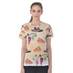 Thanksgiving Watercolor Women s Cotton Tee