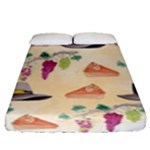 Thanksgiving Watercolor Fitted Sheet (Queen Size)