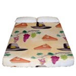 Thanksgiving Watercolor Fitted Sheet (California King Size)