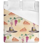 Thanksgiving Watercolor Duvet Cover (California King Size)