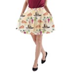 Thanksgiving Watercolor A-Line Pocket Skirt