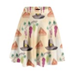 Thanksgiving Watercolor High Waist Skirt