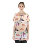 Thanksgiving Watercolor Skirt Hem Sports Top