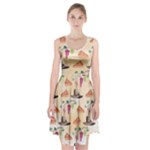 Thanksgiving Watercolor Racerback Midi Dress