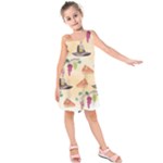 Thanksgiving Watercolor Kids  Sleeveless Dress