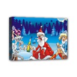 drunk Santa ugly xmas Mini Canvas 7  x 5  (Stretched)