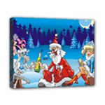 drunk Santa ugly xmas Canvas 10  x 8  (Stretched)