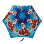 drunk Santa ugly xmas Mini Folding Umbrella