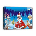 drunk Santa ugly xmas Deluxe Canvas 16  x 12  (Stretched) 