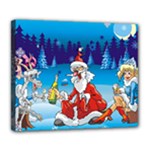 drunk Santa ugly xmas Deluxe Canvas 24  x 20  (Stretched)