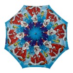 drunk Santa ugly xmas Golf Umbrella