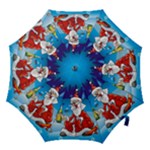 drunk Santa ugly xmas Hook Handle Umbrella (Medium)