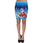 drunk Santa ugly xmas Bodycon Skirt