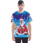 drunk Santa ugly xmas Men s Sports Mesh Tee