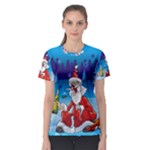 drunk Santa ugly xmas Women s Sport Mesh Tee