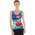 drunk Santa ugly xmas Tank Top