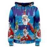 drunk Santa ugly xmas Women s Pullover Hoodie