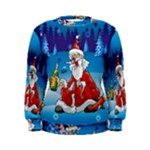 drunk Santa ugly xmas Women s Sweatshirt