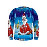 drunk Santa ugly xmas Kids  Sweatshirt