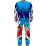 drunk Santa ugly xmas OnePiece Jumpsuit (Men)