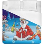 drunk Santa ugly xmas Duvet Cover (King Size)