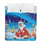 drunk Santa ugly xmas Duvet Cover Double Side (Full/ Double Size)